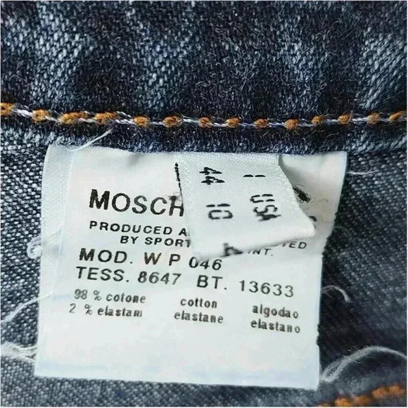 Moschino Jeans Boot Cut Flare Women's 10 Mid Rise - Picture 4 of 4